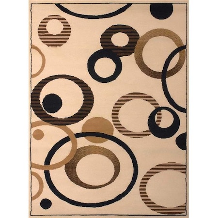 United Weavers United Weavers 851 10415 28a 2 ft. 3 x 7 ft. 2 in. Dallas Hip Hop Runner Rug; Ivory 851 10415 28a